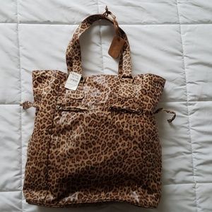 Leopard print shoulder bag purse